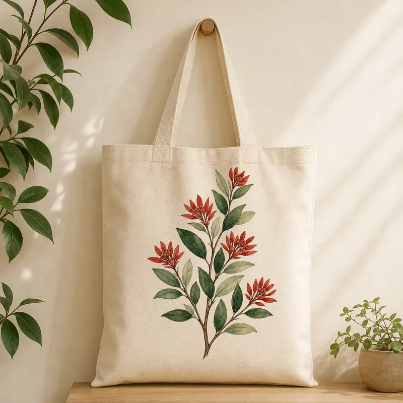 Christmas Bush Sprig Tote Bag